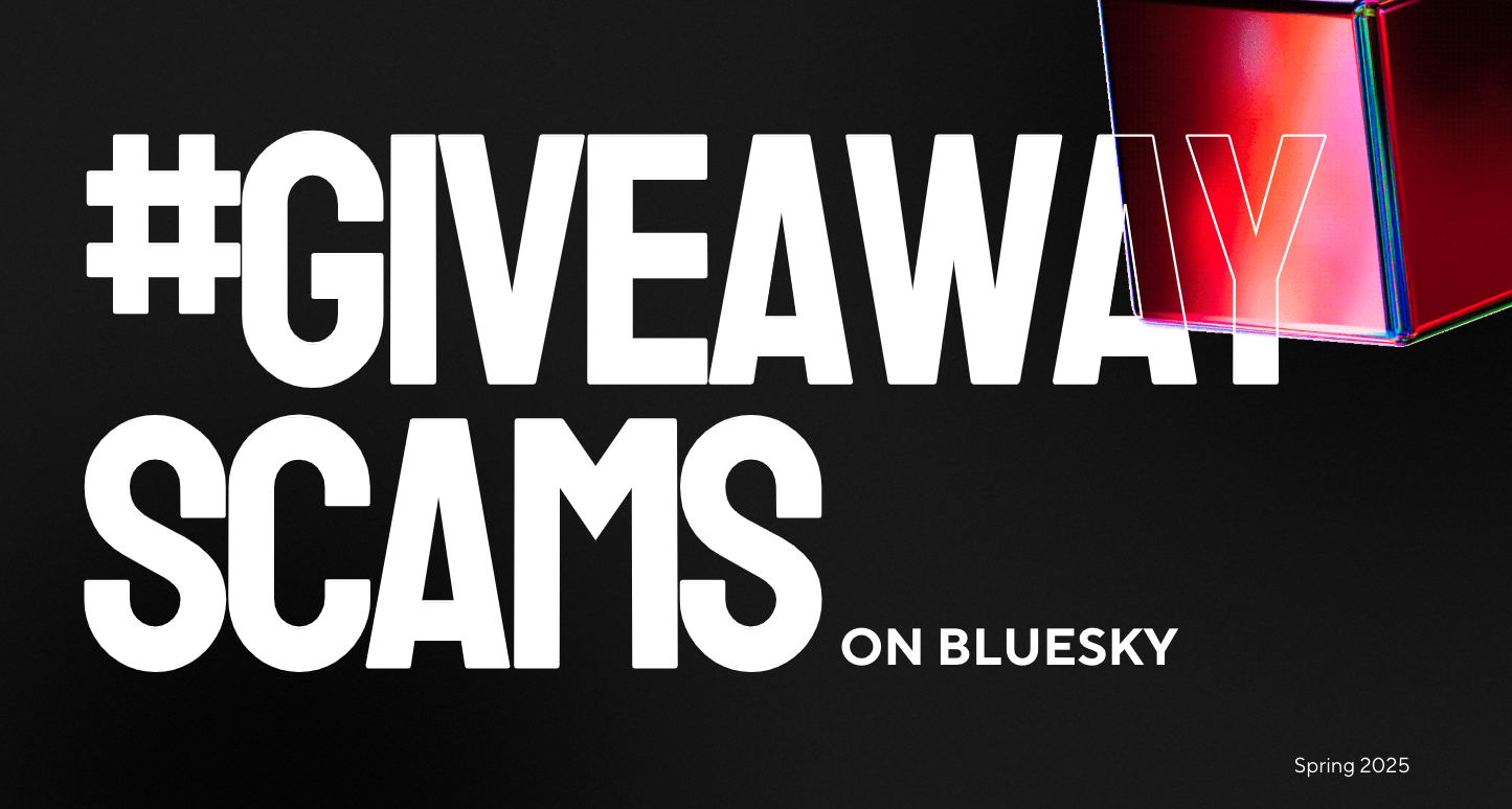 Giveaway Scams on BlueSky Title page